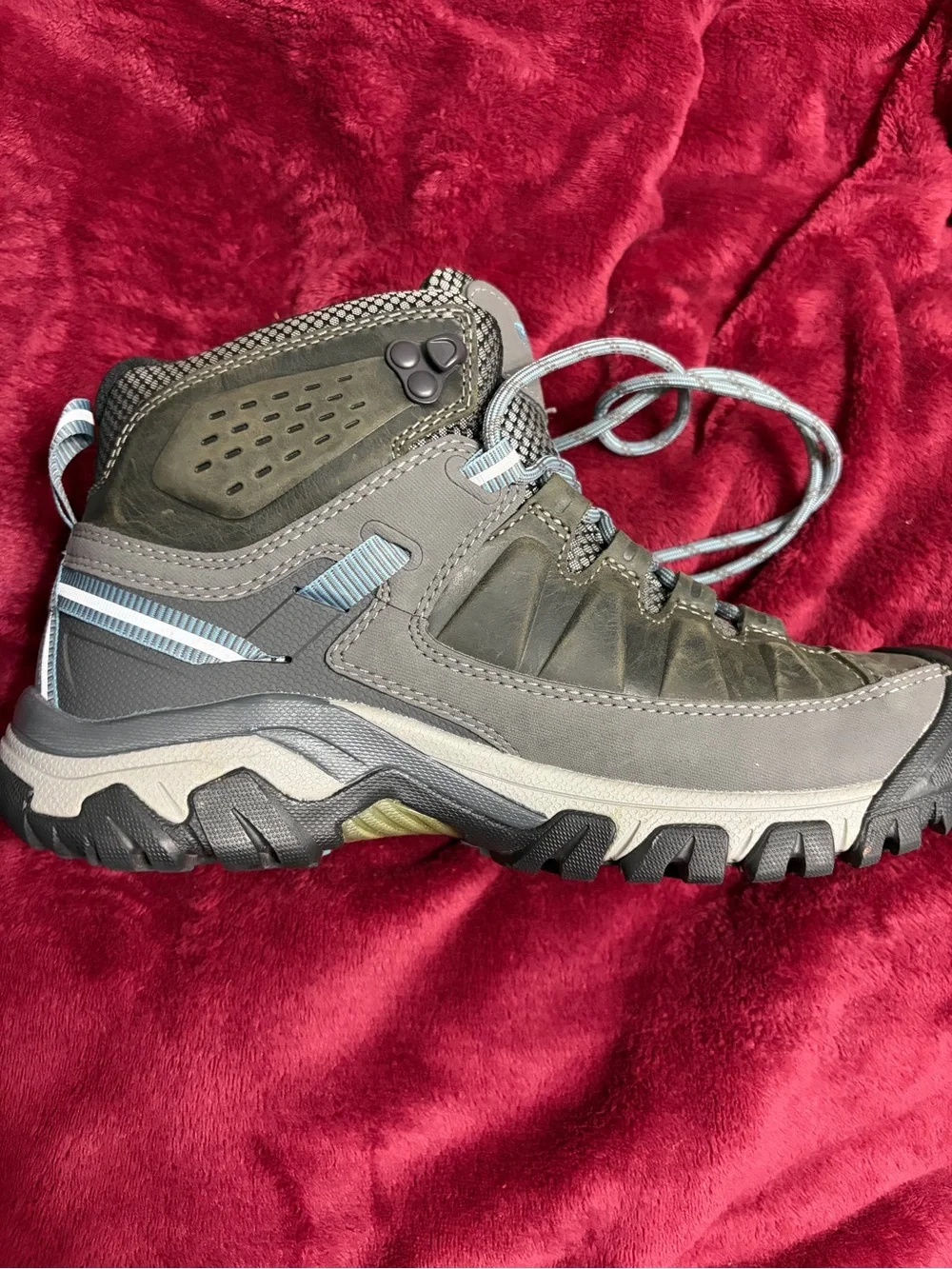 Keen women’s Targhee III waterproof mid hiking boots magnet/atlantic blue sz 7.5